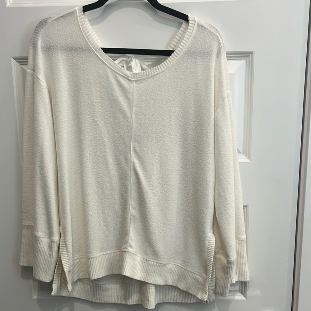 Anthropologie Women’s Slouchy Cream Sweater